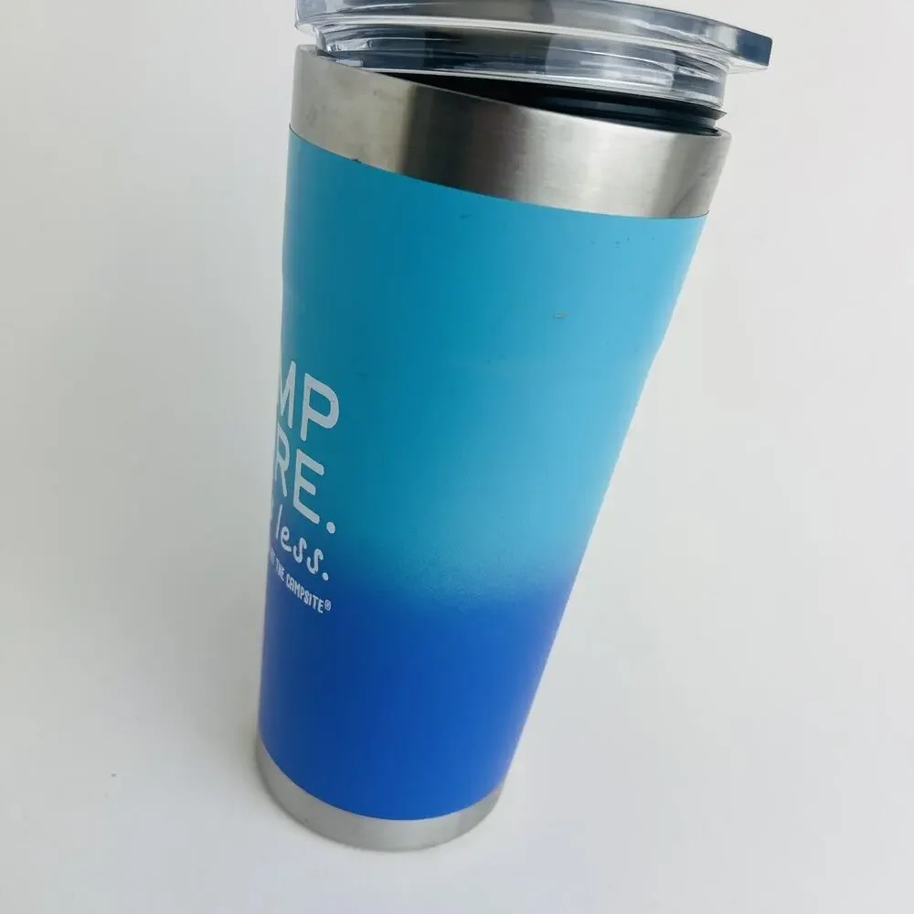 Camper 20oz Painted Tumbler, Superior Heat & Ice Retention CAMP MORE STRESS LESS